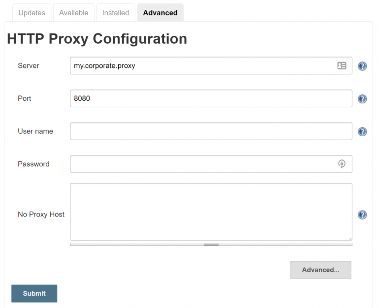 Update Jenkins plugins behind a corporate proxy — N47
